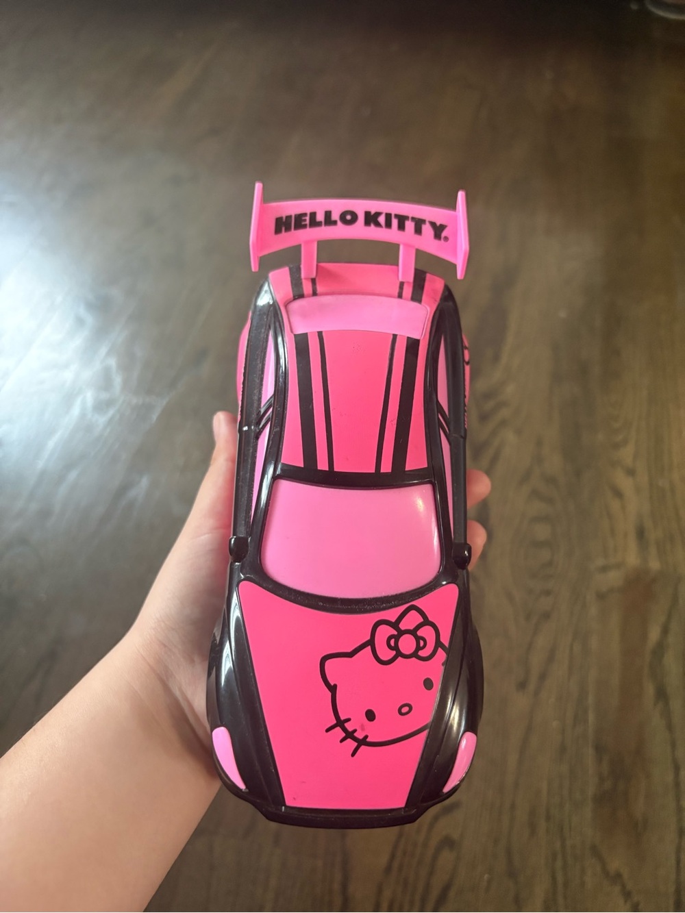 Hello Kitty Pink and Black Racing Car Toy